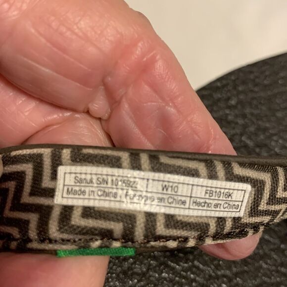 Sanuk Size 10 flip-flop sandals memory foam soles - Picture 5 of 9